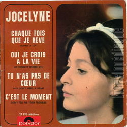 [Pochette de Chaque fois que je rve (JOCELYNE)]