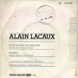 [Pochette de Le ciel est noir sur Gibraltar (Alain LACAUX) - verso]