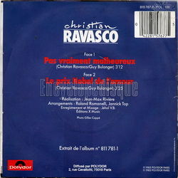 [Pochette de Pas vraiment malheureux (Christian RAVASCO) - verso]