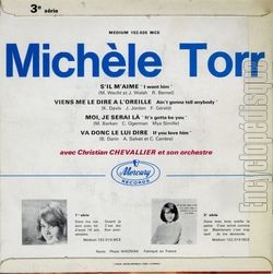 [Pochette de Viens me le dire  l’oreille - 3me srie (Michle TORR) - verso]