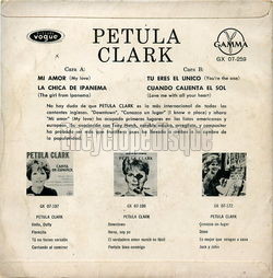 [Pochette de La chica de Ipanema - Vol. 4 (Petula CLARK) - verso]