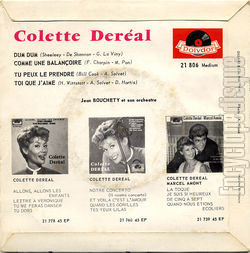 [Pochette de Dum dum (Colette DERAL) - verso]