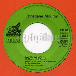 [Pochette de Pauvre de moi (Christiane MOURON)]