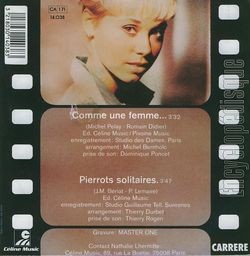 [Pochette de Comme une femme (Nathalie LHERMITTE) - verso]