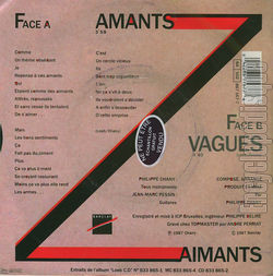 [Pochette de Amants zaimants (Caroline LOEB) - verso]