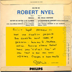 [Pochette de Magali (Robert NYEL) - verso]