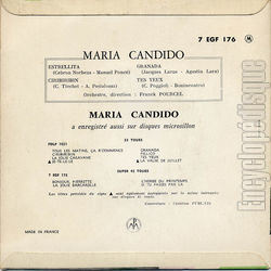 [Pochette de Estrellita (Maria CANDIDO) - verso]