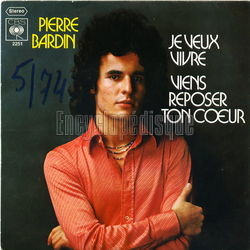 [Pochette de Je veux vivre (Pierre BARDIN)]