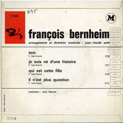 [Pochette de Tom (Franois BERNHEIM) - verso]