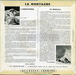 [Pochette de La montagne (DOCUMENT) - verso]