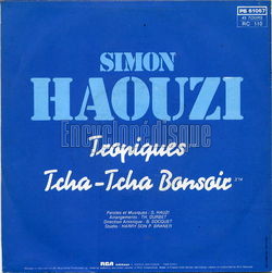 [Pochette de Tropiques (Simon HAOUZI) - verso]