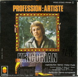 [Pochette de Je suis de toutes les couleurs (Michel KRICORIAN) - verso]