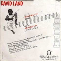 [Pochette de Survivre (David LAND) - verso]