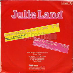 [Pochette de Serait-ce toi, serait-ce moi (Julie LAND) - verso]