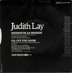 [Pochette de Enfants de la musique (Judith LAY) - verso]