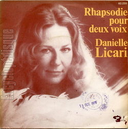 [Pochette de Rhapsodie pour deux voix (Danielle LICARI)]