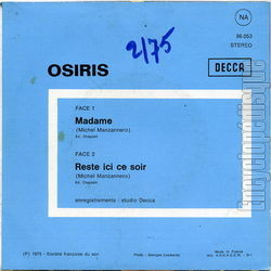 [Pochette de Madame (OSIRIS) - verso]