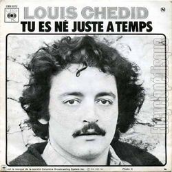 [Pochette de Tu es n juste  temps (Louis CHEDID)]