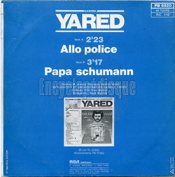 [Pochette de Allo police (Gabriel YARED) - verso]