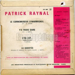 [Pochette de Le cornemuseux d’Marmignol (Patrick RAYNAL) - verso]