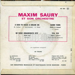 [Pochette de A kiss to build a dream on (Maxim SAURY) - verso]