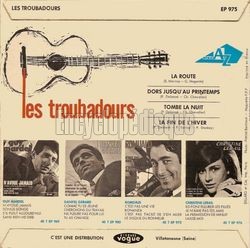 [Pochette de La route (Les TROUBADOURS) - verso]