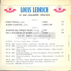 [Pochette de Strip polka (Louis LEDRICH) - verso]