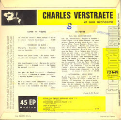 [Pochette de Slow pour rver (Charles VERSTRAETE) - verso]