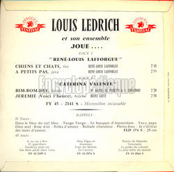 [Pochette de Chiens et chats (Louis LEDRICH) - verso]