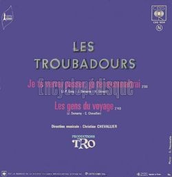 [Pochette de Je te verrai passer, je te reconnatrai (Les TROUBADOURS) - verso]