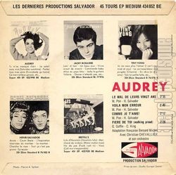 [Pochette de Le mal de leurs vingt ans (AUDREY) - verso]