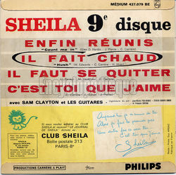 [Pochette de C’est toi que j’aime (SHEILA) - verso]