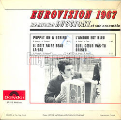 [Pochette de Eurovision 1967 (Bernard LUCCIONI) - verso]