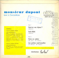 [Pochette de Sont-ce vos bijoux ? (MONSIEUR DUPONT) - verso]