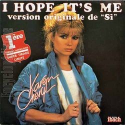 [Pochette de I hope it’s me (Karen CHERYL)]