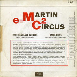 [Pochette de Tout tremblant de fivre (MARTIN CIRCUS) - verso]