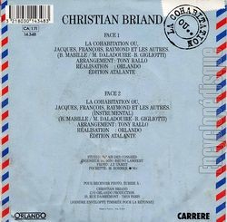 [Pochette de La cohabitation ou Jacques, Franois, Raymond et les autres (Christian BRIAND) - verso]