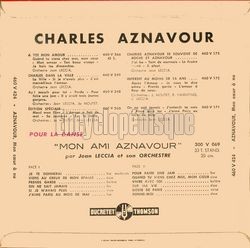 [Pochette de Mon cœur  nu (Charles AZNAVOUR) - verso]