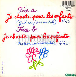 [Pochette de Je chante pour les enfants (Muriel MONTOSSEY) - verso]