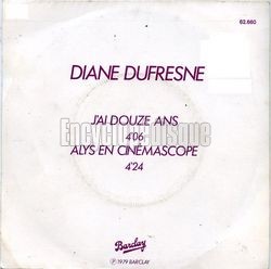 [Pochette de J’ai douze ans (Diane DUFRESNE)]