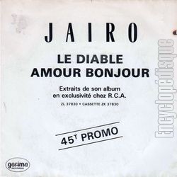 [Pochette de Le diable / Amour bonjour (JAIRO)]