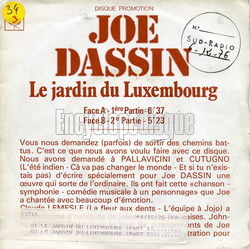 [Pochette de Le jardin du Luxembourg (Joe DASSIN)]