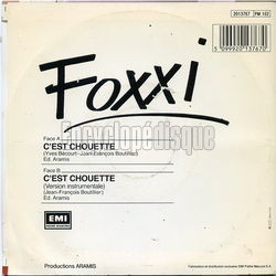 [Pochette de C’est chouette (FOXXI) - verso]