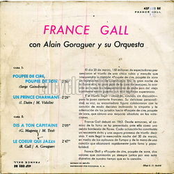 [Pochette de Poupe de cire, poupe de son (France GALL) - verso]