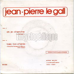 [Pochette de Et je cherche (Jean-Pierre LE GALL) - verso]