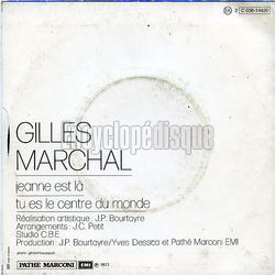 [Pochette de Jeanne est l (Gilles MARCHAL) - verso]