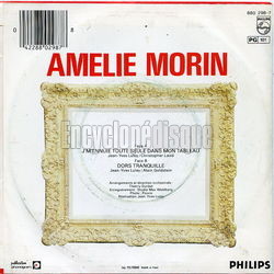 [Pochette de Je m’ennuie toute seule dans mon tableau (Amlie MORIN) - verso]