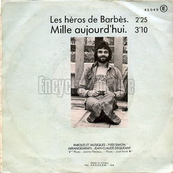 [Pochette de Les hros de Barbs (Yves SIMON) - verso]