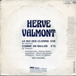 [Pochette de Le roi des clowns (Herv VALMONT) - verso]