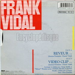 [Pochette de Rveur (Frank VIDAL) - verso]